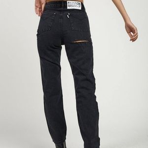 Ragged Priest butt cut mom jeans